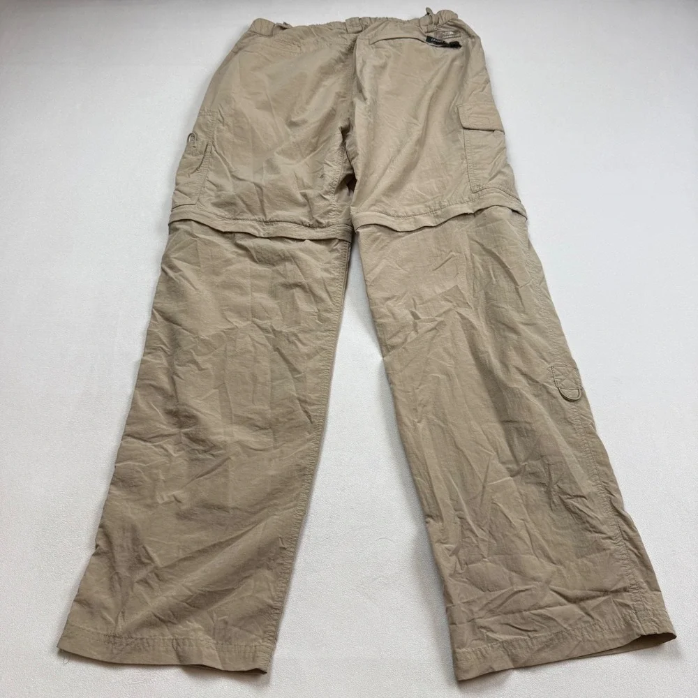 The North Face Mens Convertible Cargo Hiking Pants Tan Khaki Nylon Size M M/M